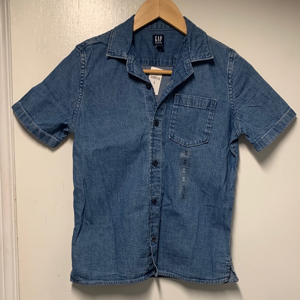 GAP Kids Blue Button-Down Shirt